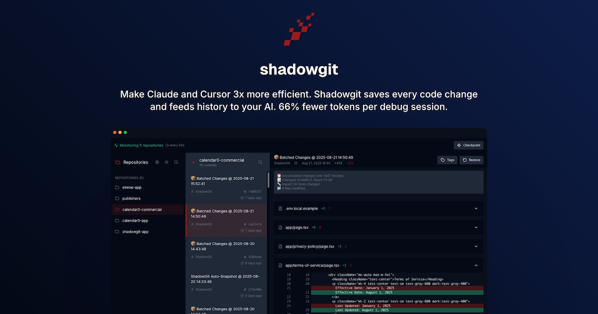 Show HN: I cut my Claude API bill by 66% with Git-based context